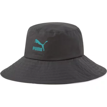 Puma Women Blue Logo Prime Black Bucket Hat