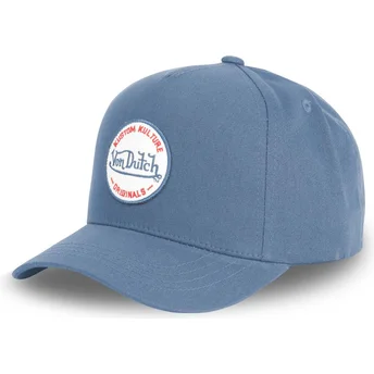 Von Dutch Curved Brim Kustom Kulture COL ANT Blue Snapback Cap