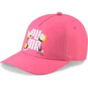 puma-small-world-rosa-verstellbare-kinderkappe-mit-gebogenem-schirm