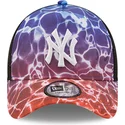 mutzen-gebogen-multicolor-snapback-a-frame-summer-city-der-new-york-yankees-mlb-von-new-era