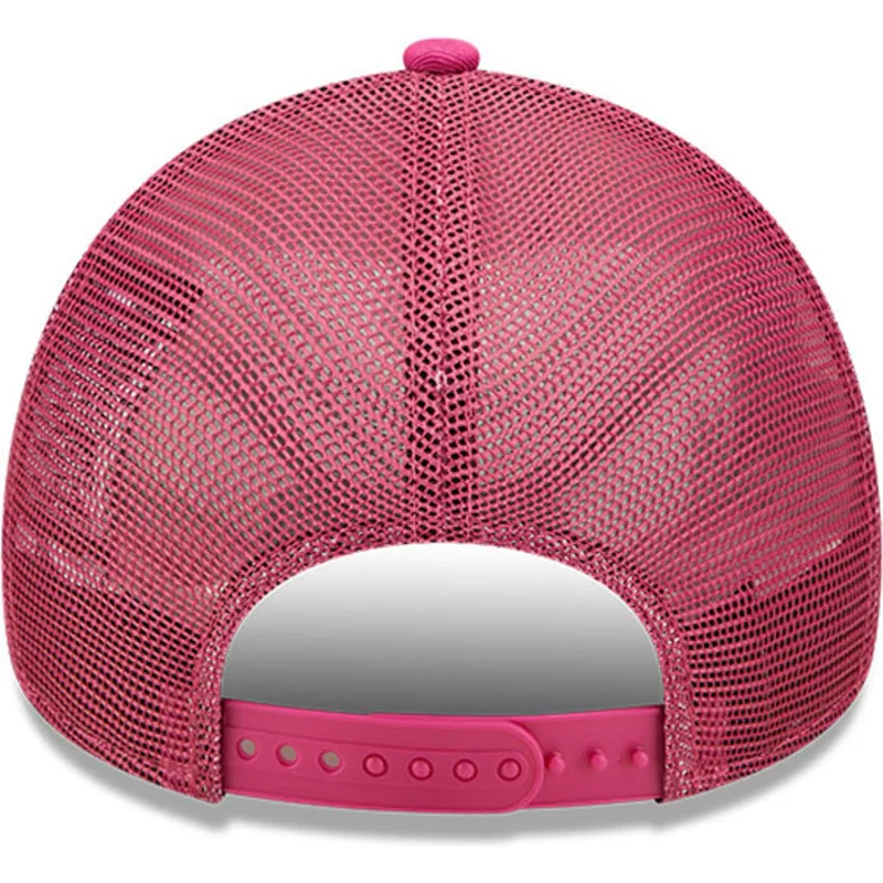 mutzen-gebogen-rosa-snapback-a-frame-tonal-mesh-der-los-angeles-dodgers-mlb-von-new-era