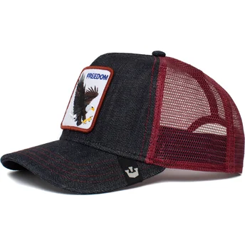 marineblaue-und-rote-trucker-kappe-adler-the-freedom-eagle-the-farm-von-goorin-bros