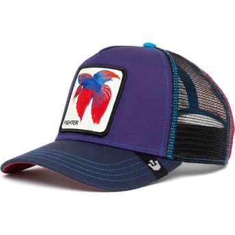 mutzen-gebogen-blau-snapback-pez-luchador-der-siam-fighter-yes-siam-the-farm-the-farm-von-goorin-bros