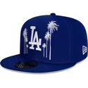 mutzen-flach-blau-angepasst-59fifty-all-star-game-palm-der-los-angeles-dodgers-mlb-von-new-era