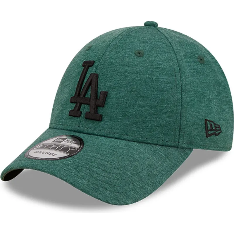 mutzen-gebogen-grun-verstellbares-band-negro-9forty-jersey-essential-der-los-angeles-dodgers-mlb-von-new-era