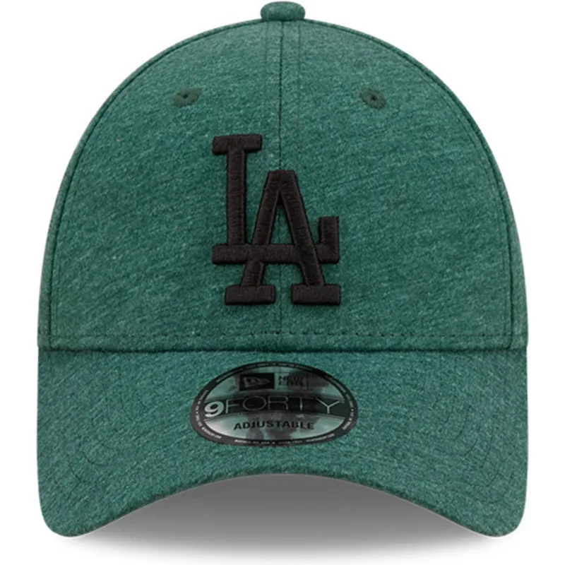 mutzen-gebogen-grun-verstellbares-band-negro-9forty-jersey-essential-der-los-angeles-dodgers-mlb-von-new-era