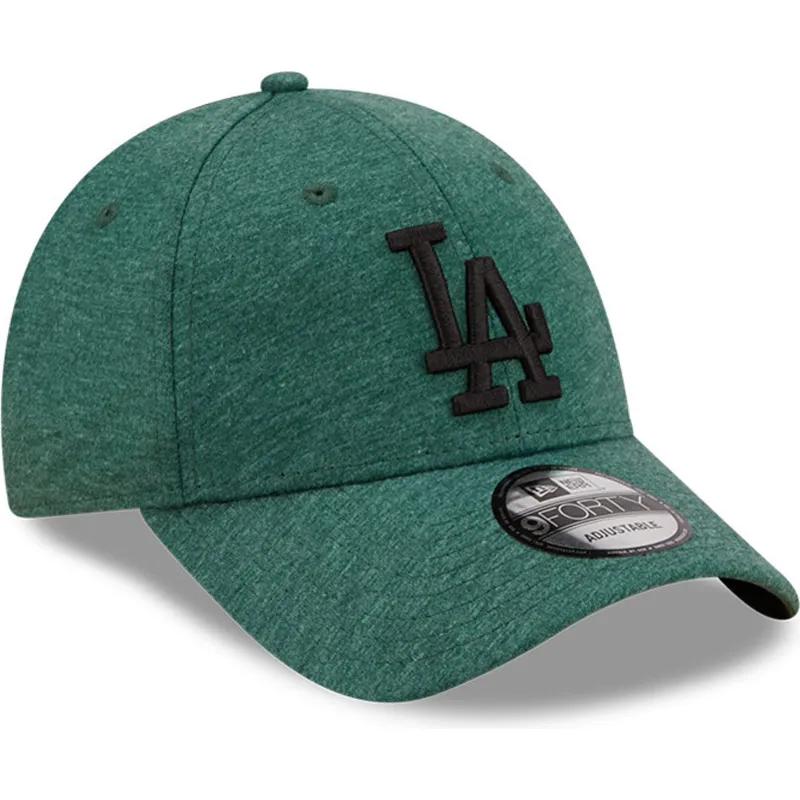 mutzen-gebogen-grun-verstellbares-band-negro-9forty-jersey-essential-der-los-angeles-dodgers-mlb-von-new-era