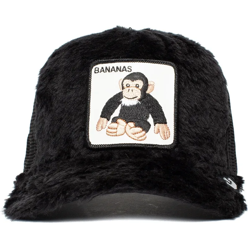 mutzen-gebogen-schwarz-snapback-de-borreguillo-mono-der-peluche-go-bananas-the-farm-the-farm-von-goorin-bros