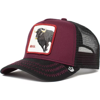 Goorin Bros. The Bull The Farm Maroon and Black Trucker Hat