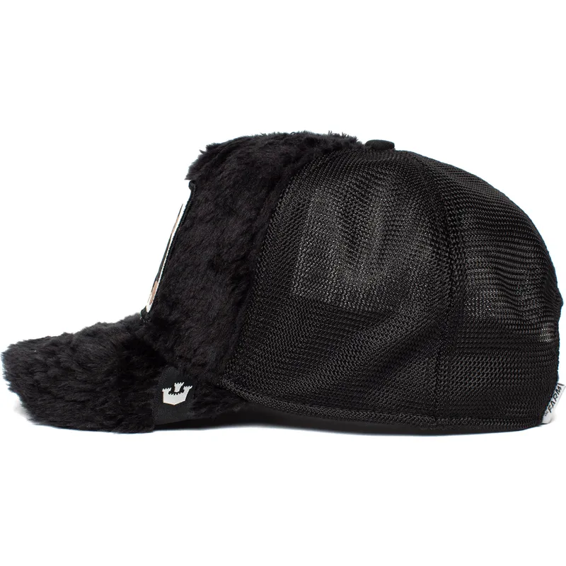 mutzen-gebogen-schwarz-snapback-fur-kinder-de-borreguillo-mono-der-peluche-bananas-little-nanner-the-farm-the-farm-von-goorin-br