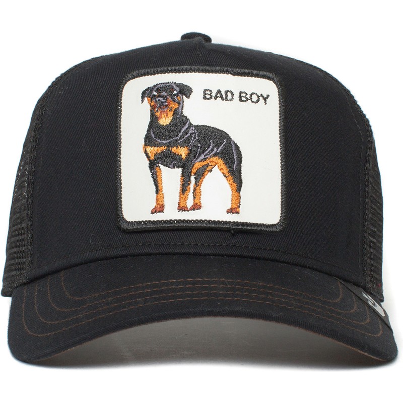 goorin-bros-youth-rottweiler-dog-bad-boy-naughty-pup-the-farm-black-trucker-hat