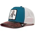 goorin-bros-clever-little-raptor-the-farm-blaue-weisse-und-schwarze-trucker-kappe-fur-jungen-velociraptor