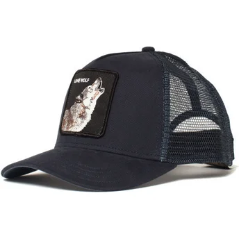 marineblaue-trucker-kappe-fur-jungen-wolf-lone-wolf-little-howler-the-farm-von-goorin-bros