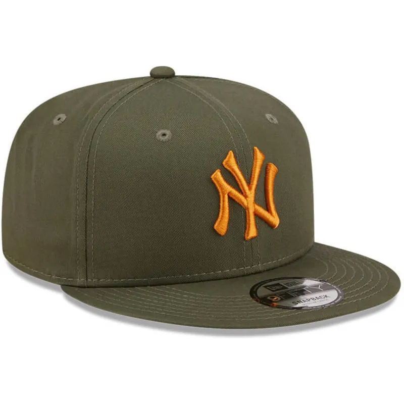 mutzen-flach-grun-snapback-9fifty-league-essential-der-new-york-yankees-mlb-von-new-era