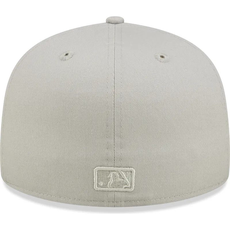 graue-und-schwarze-anliegende-flatcap-59fifty-world-series-der-boston-red-sox-mlb-von-new-era