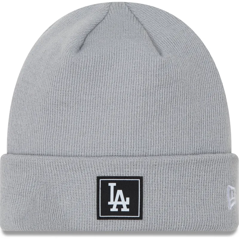 mutzen-grau-team-cuff-der-los-angeles-dodgers-mlb-von-new-era