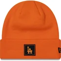 mutzen-orange-neon-team-cuff-der-los-angeles-dodgers-mlb-von-new-era
