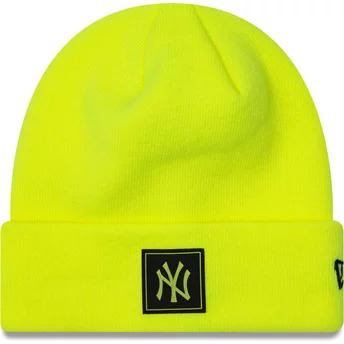New Era Neon Team Cuff New York Yankees MLB Yellow Beanie