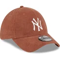 mutzen-gebogen-braun-angepasst-39thirty-cord-der-new-york-yankees-mlb-von-new-era
