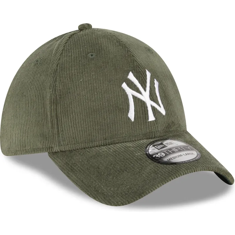 mutzen-gebogen-grun-angepasst-39thirty-cord-der-new-york-yankees-mlb-von-new-era