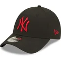 mutzen-gebogen-schwarz-verstellbares-band-9forty-league-essential-der-new-york-yankees-mlb-von-new-era