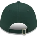 verstellbare-grune-kappe-mit-gebogenem-schirm-und-braunem-logo-9forty-league-essential-der-los-angeles-dodgers-mlb-von-new-era
