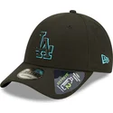 mutzen-gebogen-schwarz-snapback-9forty-neon-pack-repreve-der-los-angeles-dodgers-mlb-von-new-era