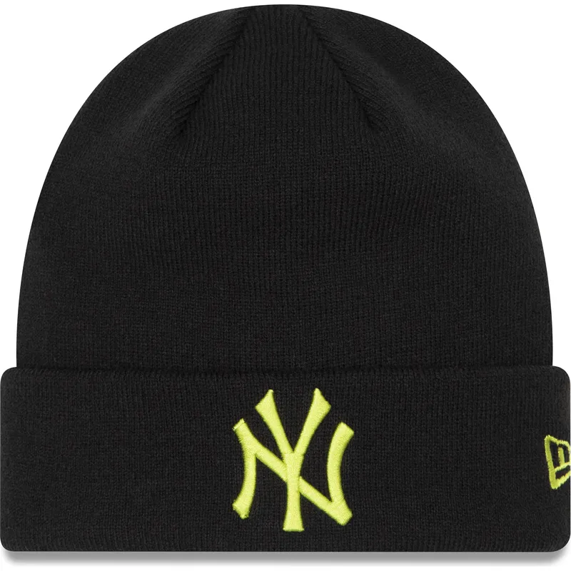 mutzen-schwarz-league-essential-cuff-der-new-york-yankees-mlb-von-new-era