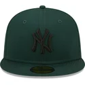 mutzen-flach-grun-angepasst-59fifty-league-essential-der-new-york-yankees-mlb-von-new-era