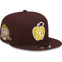 new-era-flat-brim-9fifty-ny-apple-new-york-yankees-mlb-maroon-and-yellow-snapback-cap