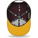 new-era-flat-brim-9fifty-ny-apple-new-york-yankees-mlb-maroon-and-yellow-snapback-cap