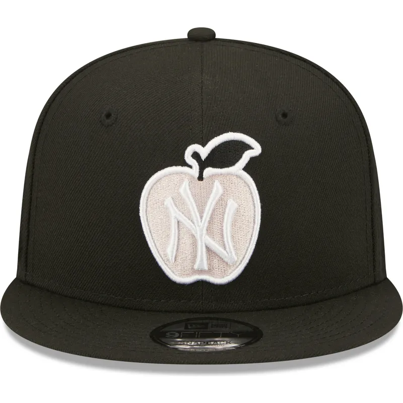 mutzen-flach-schwarz-snapback-9fifty-ny-apple-der-new-york-yankees-mlb-von-new-era