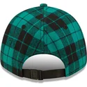 mutzen-gebogen-grun-verstellbares-band-negro-9forty-plaid-der-los-angeles-dodgers-mlb-von-new-era