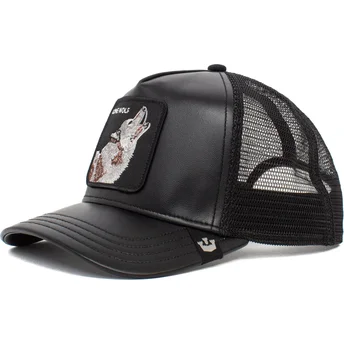 schwarze-trucker-kappe-wolf-lone-wolf-pack-boss-the-farm-von-goorin-bros