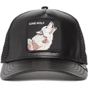 schwarze-trucker-kappe-wolf-lone-wolf-pack-boss-the-farm-von-goorin-bros