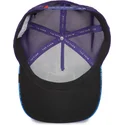 mutzen-gebogen-blau-snapback-pez-luchador-der-siam-fighter-blue-light-metallic-the-farm-the-farm-von-goorin-bros
