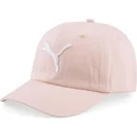 verstellbare-rosa-kappe-mit-gebogenem-schirm-essentials-cat-logo-von-puma