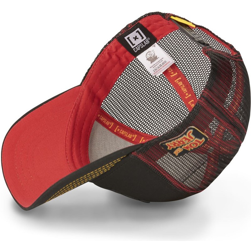 capslab-tom-and-jerry-tj1-looney-tunes-black-and-red-trucker-hat
