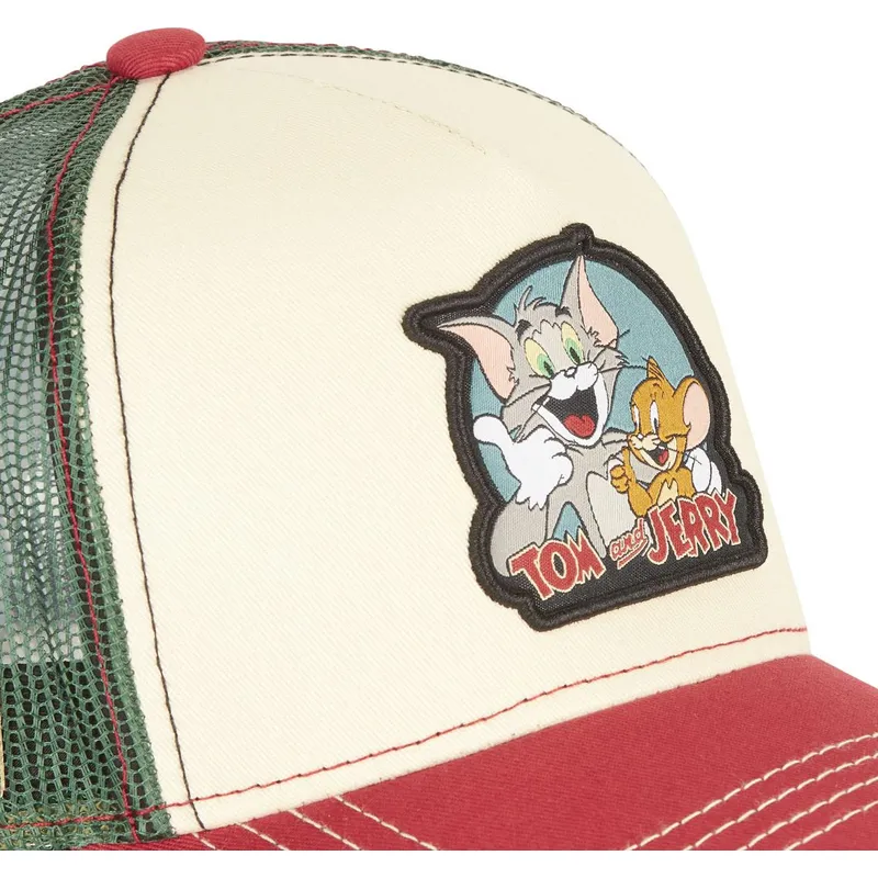beige-grune-und-rote-trucker-kappe-tom-und-jerry-tj2-looney-tunes-von-capslab