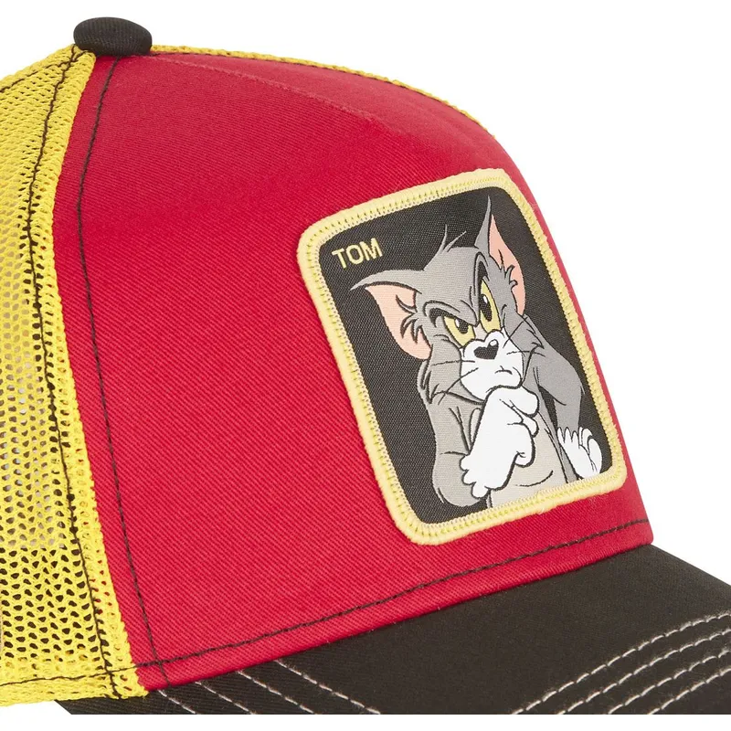 mutzen-gebogen-rot-snapback-tom-looney-tunes-von-capslab