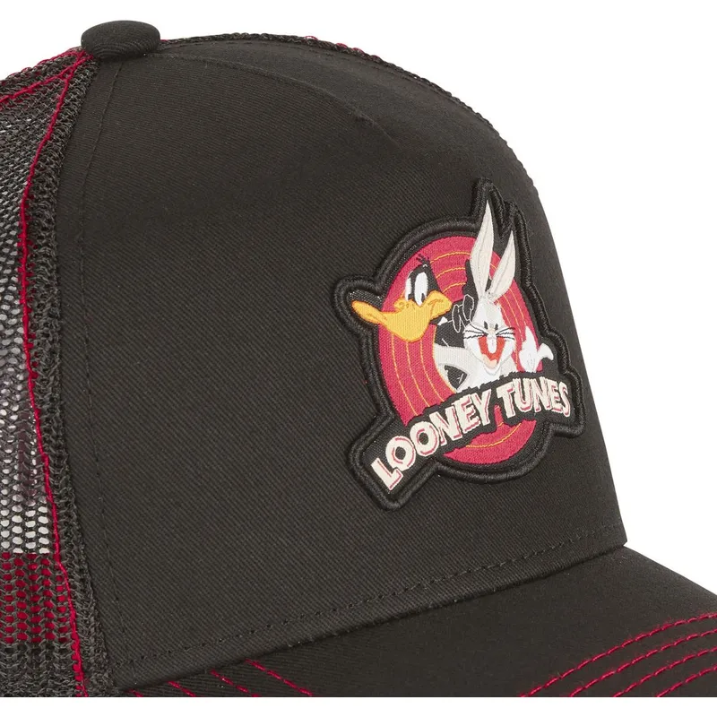 mutzen-gebogen-schwarz-snapback-bugs-bunny-und-daffy-duck-looney-tunes-von-capslab