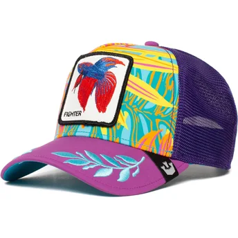 mutzen-gebogen-violett-snapback-pez-luchador-der-siam-fighter-even-betta-the-farm-the-farm-von-goorin-bros