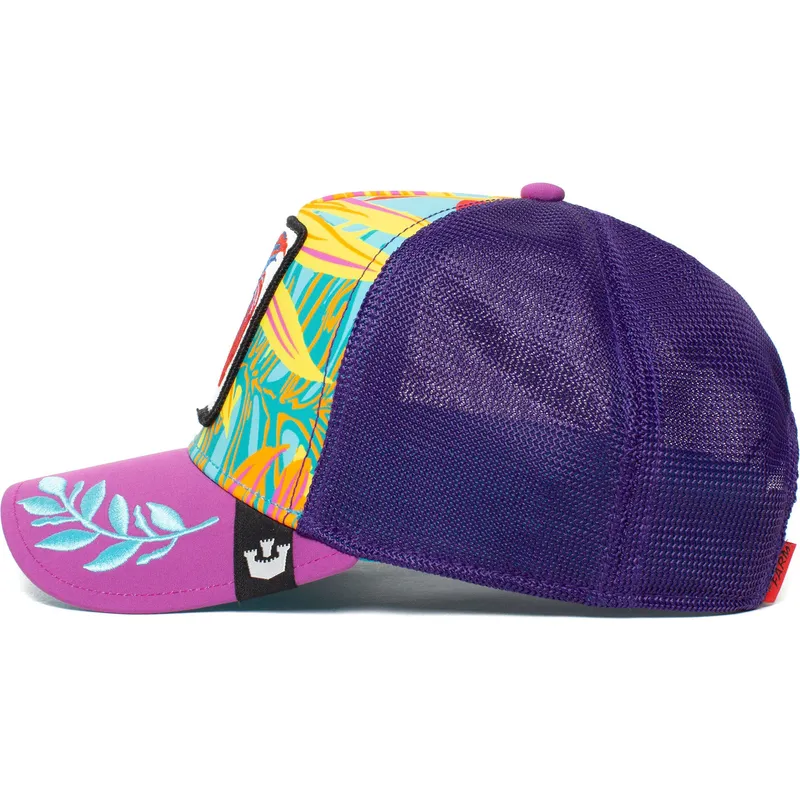 mutzen-gebogen-violett-snapback-pez-luchador-der-siam-fighter-even-betta-the-farm-the-farm-von-goorin-bros