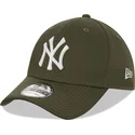 new-era-39thirty-league-essential-new-york-yankees-mlb-grune-gebogene-stretch-fit-kappe