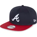 atlanta-braves-mlb-new-era-9fifty-essential-snapback-kappe-in-marineblau-und-rot
