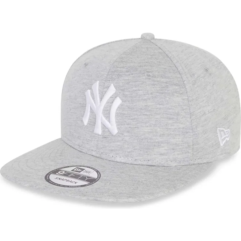 hellgraue-flache-snapback-kappe-9fifty-jersey-medium-der-new-york-yankees-mlb-von-new-era