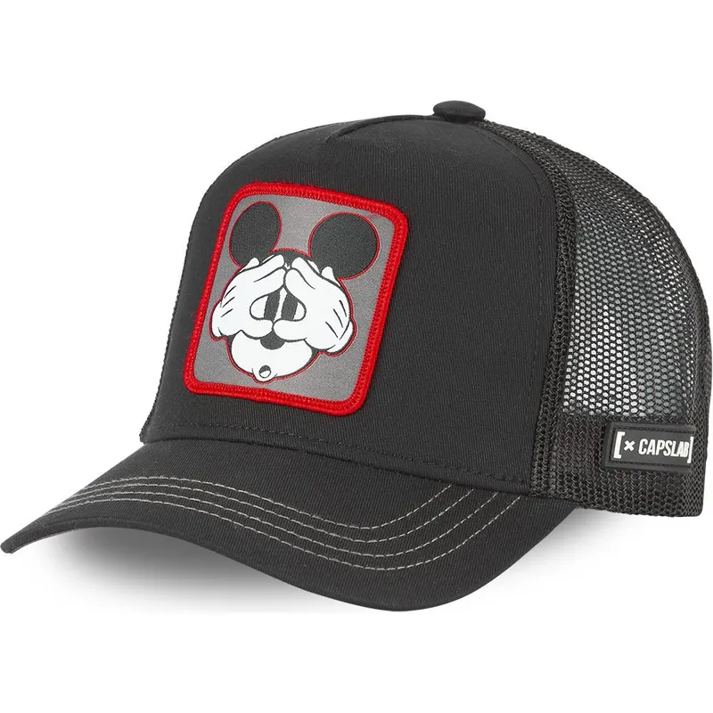 mutzen-gebogen-schwarz-snapback-mickey-mouse-disney-von-capslab mutzen-gebogen-schwarz-snapback-mickey-mouse-disney-von-capslab