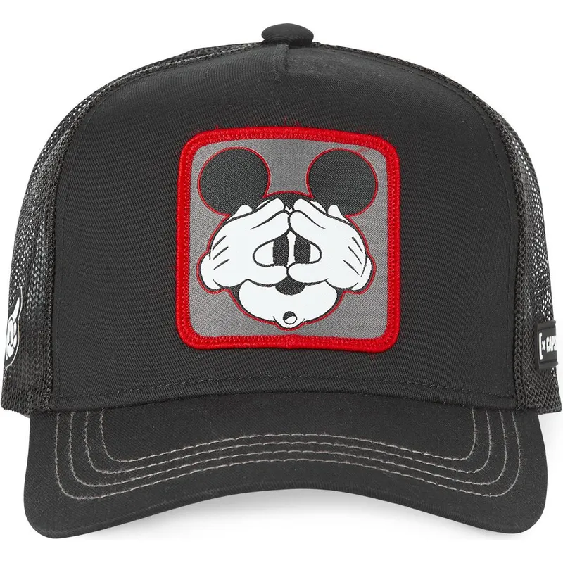 mutzen-gebogen-schwarz-snapback-mickey-mouse-disney-von-capslab mutzen-gebogen-schwarz-snapback-mickey-mouse-disney-von-capslab