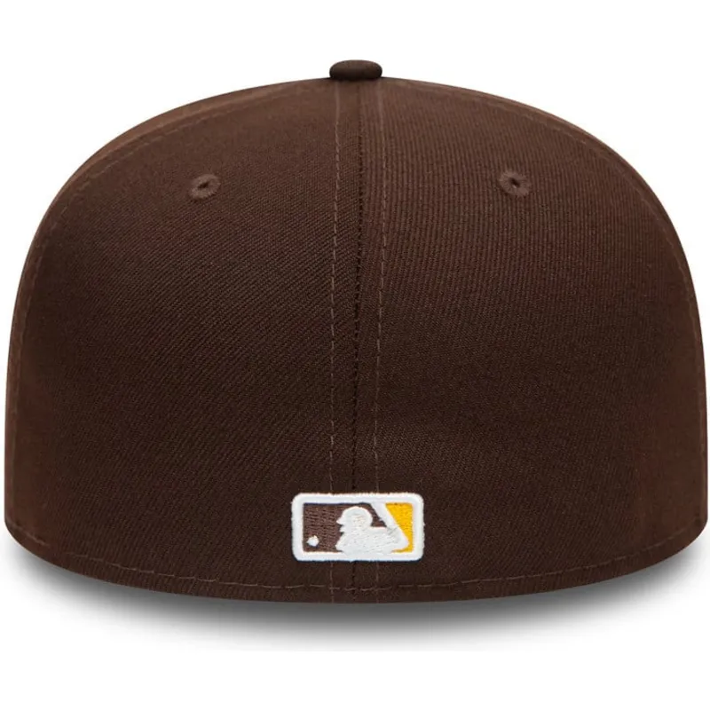 braune-anliegende-59fifty-authentic-on-field-flat-cap-der-san-diego-padres-mlb-von-new-era