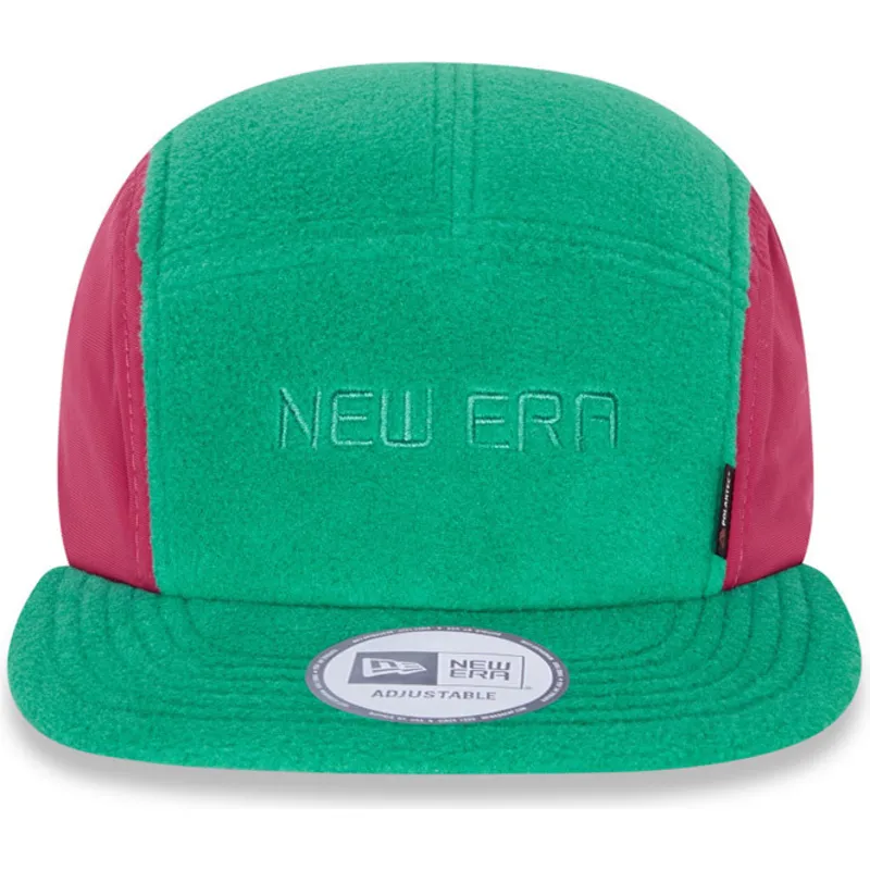 mutzen-flach-grun-verstellbares-band-camper-von-new-era